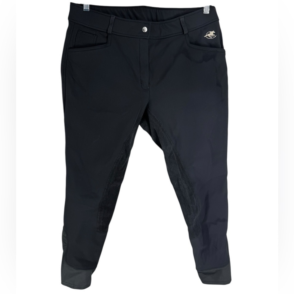 Piper smartpak black riding britches pants equestrian 34L